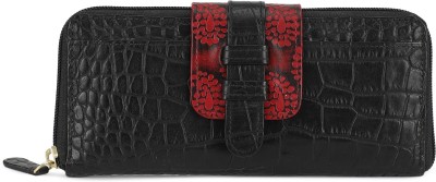 

Holii Women Black, Maroon Genuine Leather Wallet(8 Card Slots), Multi