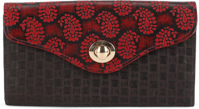 

Holii Women Brown, Maroon Genuine Leather Wallet(12 Card Slots)