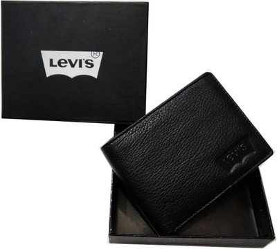 

LEVl'S Men Black Genuine Leather Wallet(8 Card Slots)