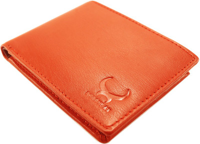 

derrydax Men Red Genuine Leather Wallet(6 Card Slots)