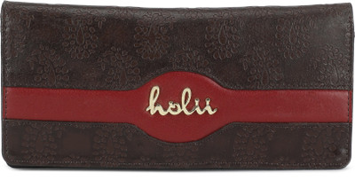 

Holii Women Brown, Maroon Genuine Leather Wallet(13 Card Slots)