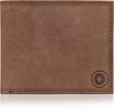 

POLLSTAR Men Tan Genuine Leather Wallet(6 Card Slots)