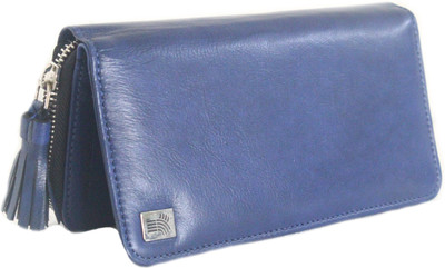 

Demeter Women Blue Genuine Leather Wallet(7 Card Slots)