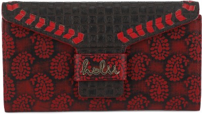 

Holii Women Brown, Maroon Genuine Leather Wallet(12 Card Slots), Multi