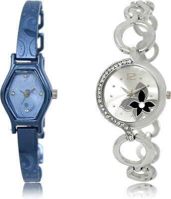 

The Shopoholic New Collection Blue And Silver Dial Analog Watch For Girls Woman Watchs Belt Watch - For Women
