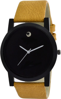 

SVM ATP-O10 Stylish Round Shape Brown Strap Black Dial Men's & Boy's (Pack of 1) Watch - For Men
