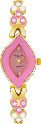 

WANTON Z4 Golden and Pink unique style and beautiful watch for women Watch - For Women
