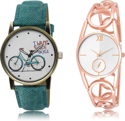 

The Shopoholic Best Combo Pack White And Silver Dial Analog Watch For Girls Watch Light Watch - For Women