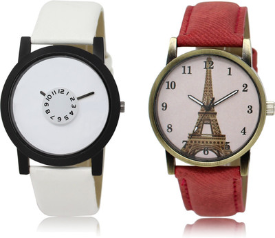 

The Shopoholic Latest Fashionable White And Pink Dial Analog Watch For Boys And Girls Casual Analog Watches For Men Watch - For Men & Women