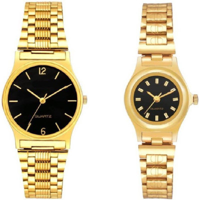 Goodlike SHOP Golden Combo eD 0-39 Couple Watch - For Men & Women Watch - For Men & Women