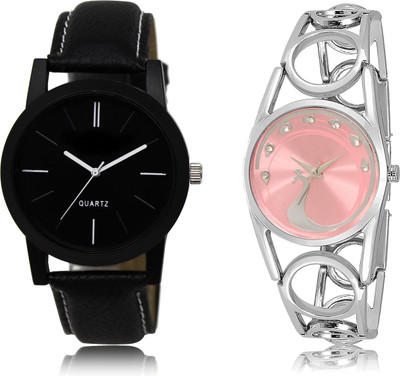 

The Shopoholic Fashionable Funky Look Black And Pink Dial Analog Watch For Boys And Girls Watch For Boy Watch - For Men & Women