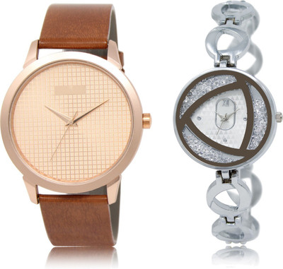 

The Shopoholic Stylist Designer Combo Pack 2 Rose Gold And Silver Dial Analog Watch For Boys And Girls Stylish Watch For Men Watch - For Men & Women