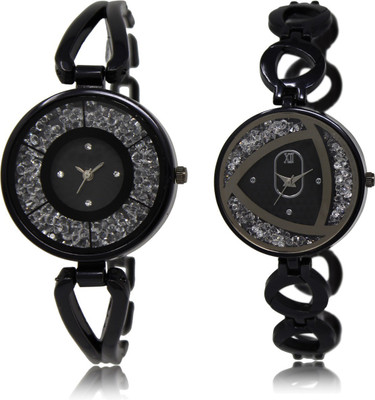 

The Shopoholic Best Combo Pack Black Dial Analog Watch For Girls Women'S Watch Watch - For Women