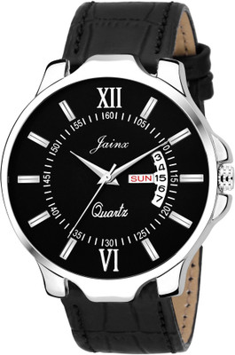 

JAINX JM305 Black Day And Date Watch - For Men