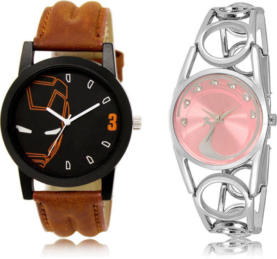 

The Shopoholic Treny and Precious Black And Pink Dial Analog Watch For Boys And Girls Watch For Mens Watch - For Men & Women