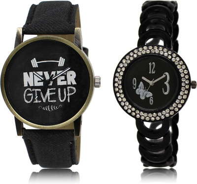 

The Shopoholic New Stylist Latest Black Dial Analog Watch For Boys And Girls Watch Formal Men Watch - For Men & Women