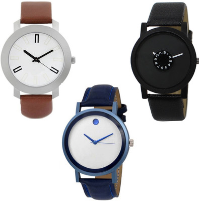 

TRUE KART ALK8055-Mens Exclusive (Casual+PartyWear+Formal) Designer Combo Watch - For Men