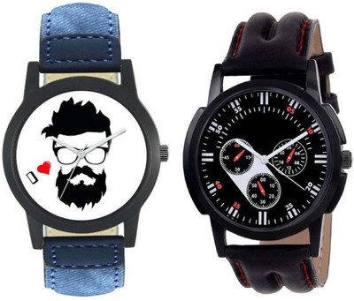 

SHIPKART BEARDO 008 -STYLE CODE-Gents Exclusive (Casual+Party Wear+Formal) Designer Combo BEARDO Watch - For Men