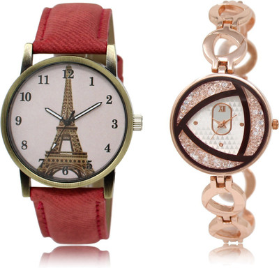 

The Shopoholic Stylist Designer Combo Pack 2 Pink And Silver Dial Analog Watch For Girls Watches For Girls Black Watch - For Men