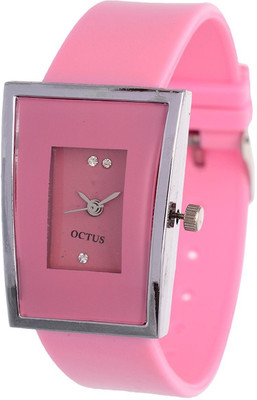 

Shree Enterprise Pink With Rectangle Dial Watch - For Women