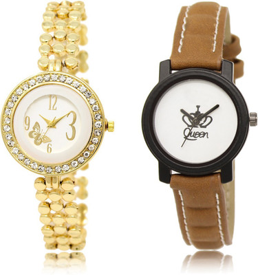 

The Shopoholic New Collection White Dial Analog Watch For Girls Belt Watches For Women Watch - For Women