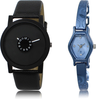 

The Shopoholic Fashionable Fancy CollectionÃÂ Black And Blue Dial Analog Watch For Boys And Girls Watch Man Belt Watch - For Men & Women