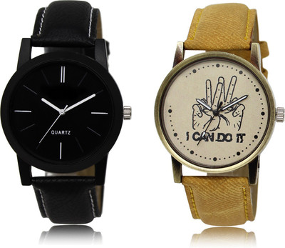 The Shopoholic Fashionable Funky Look Black And Brown Dial Analog Watch For Boys Watch For Man Stylish Watch - For Men