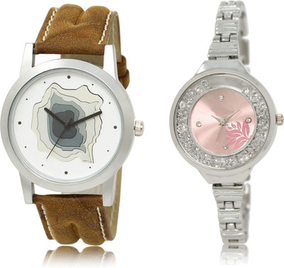 

The Shopoholic Stylist Designer Combo Pack 2 White And Pink Dial Analog Watch For Boys And Girls Watches For Men Watch - For Men & Women