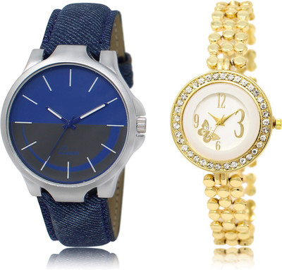 

The Shopoholic Latest Collection Fancy And Attractive Blue And Grey And White Dial Analog Watch For Boys And Girls Watch For Men Leather Watch - For Men & Women