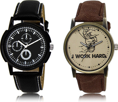 

The Shopoholic Fashionable Fancy CollectionÃÂ Black And Brown Dial Analog Watch For Boys Men Stylish Watch - For Men