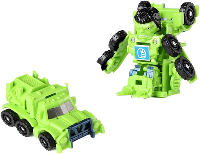 

Emob 2 in 1 Mini Super Power Hero Action Figure Converting into Car Toy for kids(Multicolor)