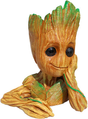 

UNIQUE SHAPE Guardians of the Galaxy 2: Baby Groot wooden look replica toy gift item(Multicolor)