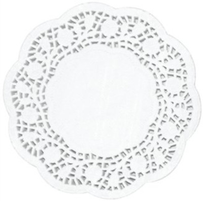 

Satyam Kraft Paper Lace Doilies Cake Decoration Liner for Wedding Birthdays Parties Table Mats LACE DOILIES CAKE MAT Cake vintage lace 100 PCs