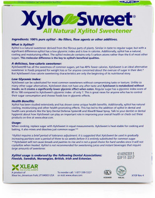 

Xlear Inc Xylitol Sweetner-4gm Sachets (100CT) Sweetener(100 Sachet)