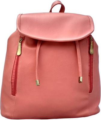 

Flair Bags PU Purse Mini Backpack Leather bag for Women & Girls (MINIBPCK-Peach) 10 L Backpack(Pink)