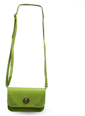 

Vorra Fashion Green colour Leather Bag For Women's & Girl's Sling Bag(Green, 20 L)