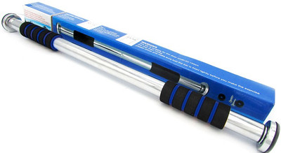 

LALA LIFE New Best Quality Exercise Health & Fitness Door Way (60-100) cm Chin Up And Pull-up Bar(Black, Blue), Silver