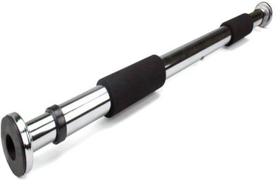 

StepInnStore ''BEST QUALITY'' Steel Rod Adjustable Door Bar For Home Exercises Like Chin-ups, Pull-up Bar(Silver)