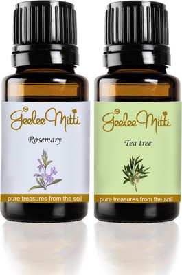 

Geeleemitti Pure Rosemary & Tea Tree Essential Oil Combo Pack of 2(20 ml)
