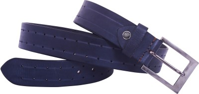 

Earnam Men Casual, Party, Evening Blue Genuine Leather Belt, Black