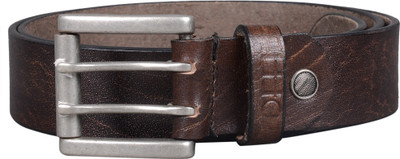 

Toffil Men Casual Brown Genuine Leather Belt, Dark brown