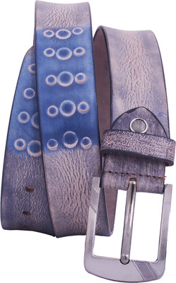 

Earnam Men Casual, Party, Evening Blue Genuine Leather Belt