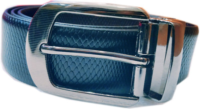 

KOBRA Men Formal Blue Genuine Leather Reversible Belt