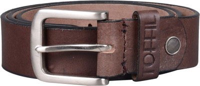 

Toffil Men Casual Brown Genuine Leather Belt, Dark brown