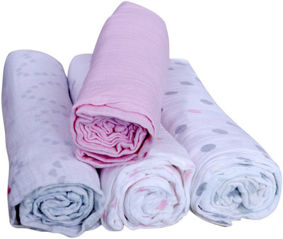 

Nature Kids Printed  Swadding Baby Blanket(Cotton, Multicolor