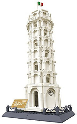 

FireBeast Leaning Tower Of Pisa Italy Building1392 Pcs Setcompatible(White)