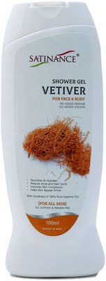 

Satinance Vetiver Shower Gel (For Face & Body) – No Added Perfume & Colours, S L S, Sulphate & Paraben Free(100 ml)