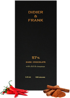 

Didier & Frank Red Chilli & Cinnamon Dark Chocolate - 100g Bars(100 g)