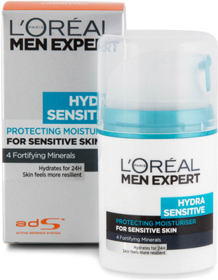 

L'Oreal Paris Men Expert Hydra Sensitive Protecting Moisturiser Cream - 50ml(50 ml)