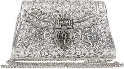 

The Indian Handicraft Store Party Silver Clutch